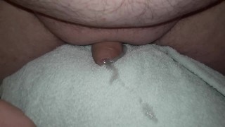 Chibby small dick pillow humping cum