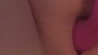 Teasing myself with a dildo and my fingers 