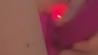 Teasing myself with a dildo and my fingers 