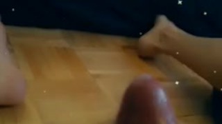 Playing in drippy yummy cum