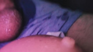 Loud Grunting and Moaning Guy Cums All Over Tits for You