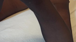 Black pantyhose, onlyfans nylonkissa