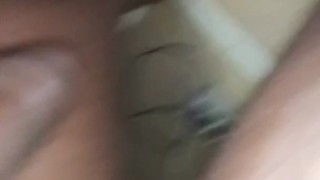 Aftermath of my nut just wiped it up out the sink with sock cumshot