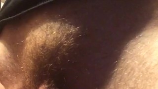 Trans guy masturbating with dildo