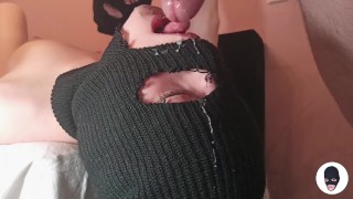 Fuck my mouth like pussy, sloppy deepthroat and CIM