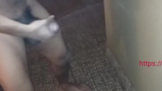 Busting a nut at the mirror at myself in VA part 1