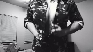 Milf Seduces and Masturbates for You (Black and White)