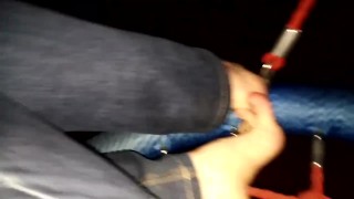 Артем ноги дрочит ногами сам себе лижет ноги self suck autofellatio self footjob