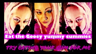Its like salty warm yummy cummie gooey treats SLURP THE CUMMIES