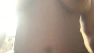Bbw Ebony fucks dildo