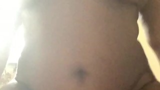 Big tit Ebony fucking dildo