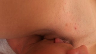 Hot woman dominates and sits on his face