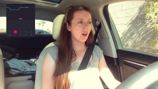 Cumming *embarassingly* hard in a Starbucks Drive Thru (LUSH CONTROL PART 2)