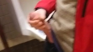 johnholmesjunior in real risky vancouver public baylthroom flashing hard on and cum PT2