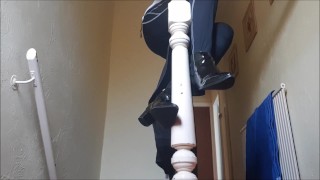 Squeaky Ankle Boots On Stairwell