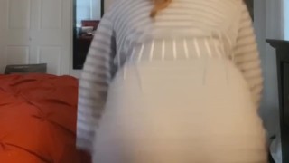 Sexy Latina Shakes Ass in Robe Silly after a Wet Shower