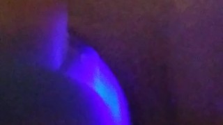 So wet and moist in bathtub with toy!!!