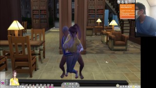 Похотливые студенты из мира The Sims 4 тарахаются в спальне и на кухне