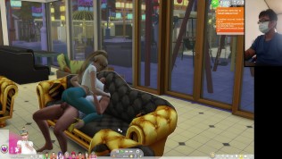 The Sims 4: Passionate Sex on the Couch for 8 People 