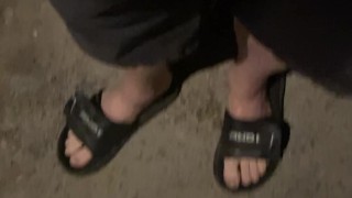 Piss in pants while walking (Public)