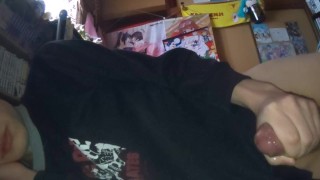 ［射精］朝勃ちちんちんをパジャマ姿でオナニー