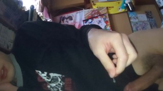 ［射精］朝勃ちちんちんをパジャマ姿でオナニー