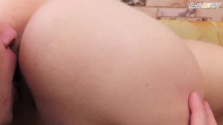 Guy Pussy Licking HR Manager to Orgasm To Get A Job