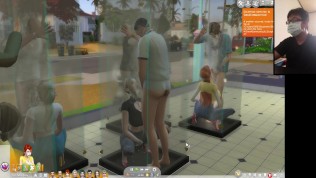 The Sims 4:10 People Flirting in the Transparent Shower Foreplay - Part 1 