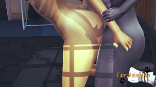 Furry Yaoi - POV Cat & Fox Anal Yiff