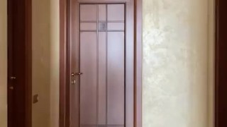Sexy MILF brunette dancing striptease left alone at home