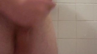 Busting a fat ass load in batheroom