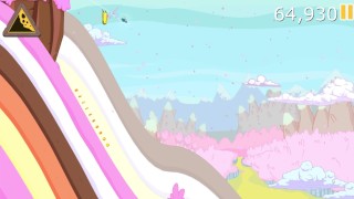 играю в Ski Safari: Adventure Time [Улётный забег]