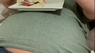 Big guys eat big sandwiches 