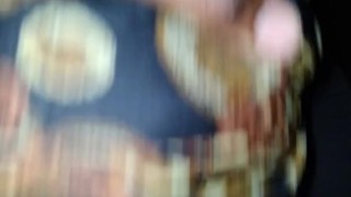 Ebony blow job outdoors