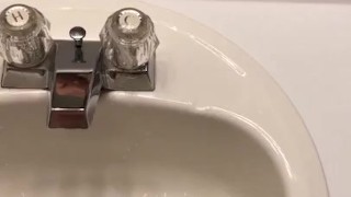  Stud Cum and then Male Squirt on Mirror
