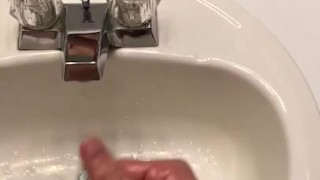  Stud Cum and then Male Squirt on Mirror