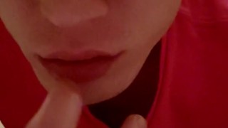Solo twink, ass play, eating cum