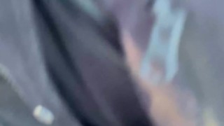 I say “go on just stick it in a bit” and he wets up the end of his HUGE dick then pokes it in