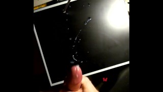 Fat cock cumming on screen