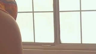 Wife in hotel alone on vacation and wet ready to squirt