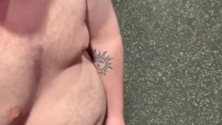 Cumshot in the gym locker rooms