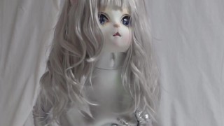 Silver Zentai Kigurumi Cat Cumming