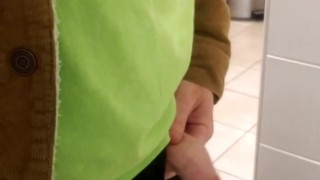 Caught pissing and playing in public 