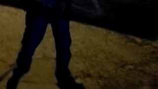 Walking and pissing