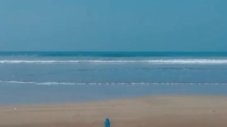  She enjoys the public beach topless - Tik Tok Angel Fowler 