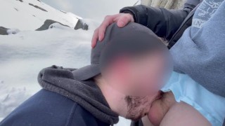 Straight but curious stranger shoots cum in my mouth on public hiking trail