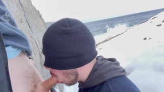Straight but curious stranger shoots cum in my mouth on public hiking trail