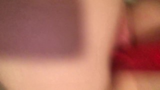 Masturbating with a bubble wand