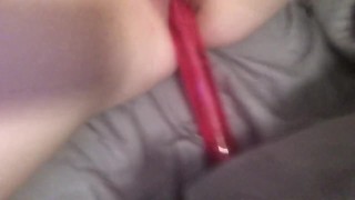 Masturbating with a bubble wand