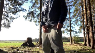 Heißer typ holt seinen schwanz raus und wichst sich